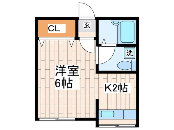 あさひハイツの物件間取画像